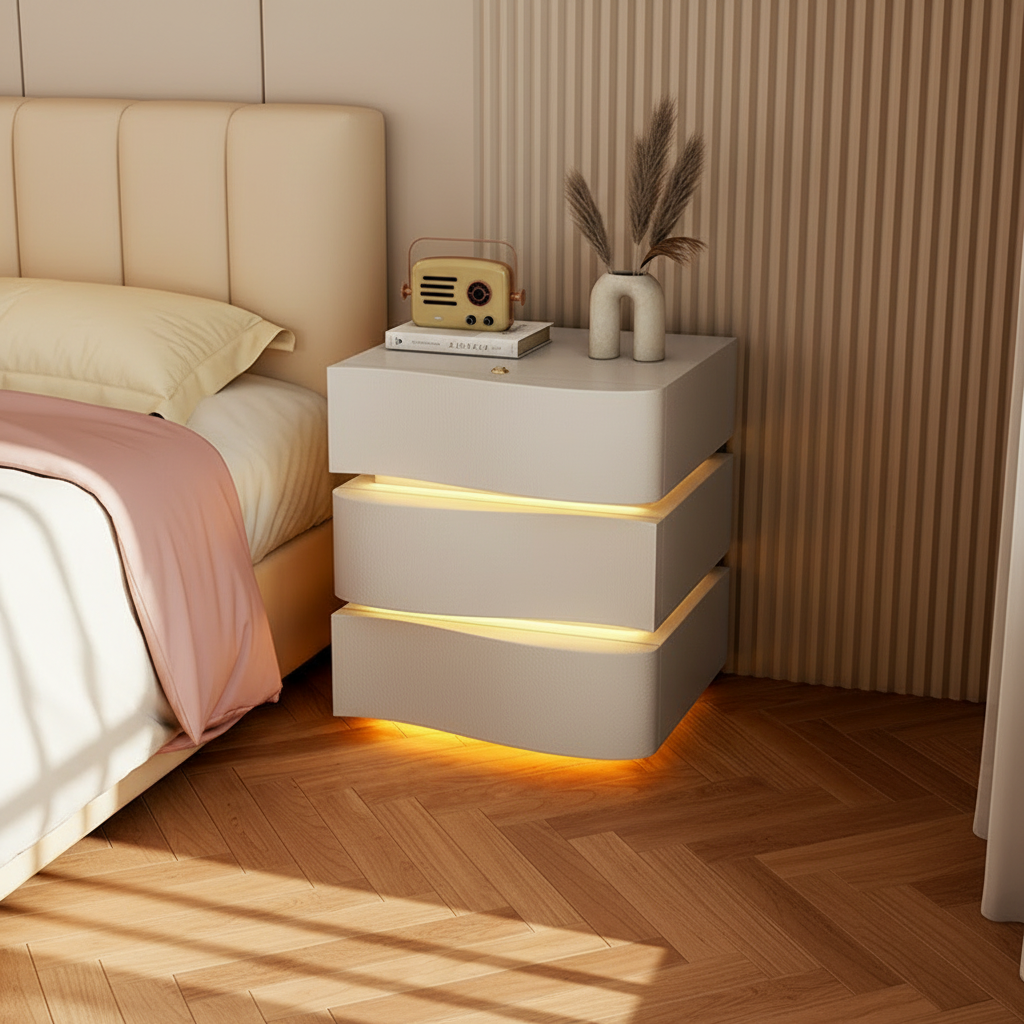 3-Line Bedside Table