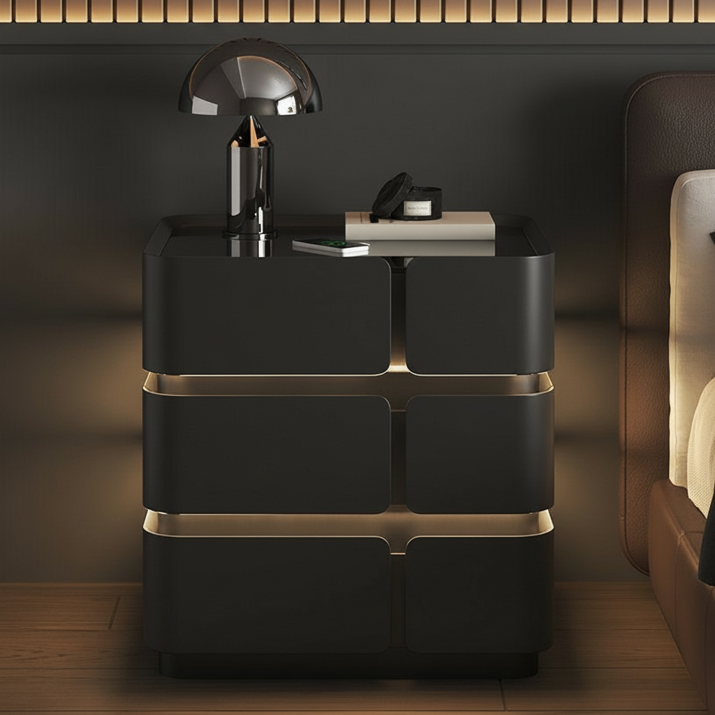 Soft Quad 3 Bedside Table