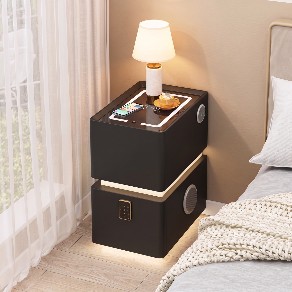Lumo 25 cm Bedside Table