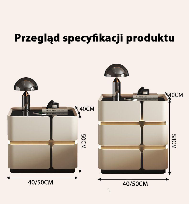 Soft Quad 3 Bedside Table