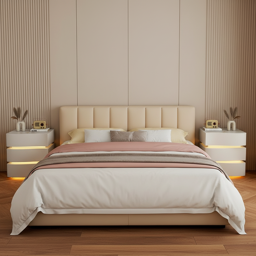3-Line Bedside Table
