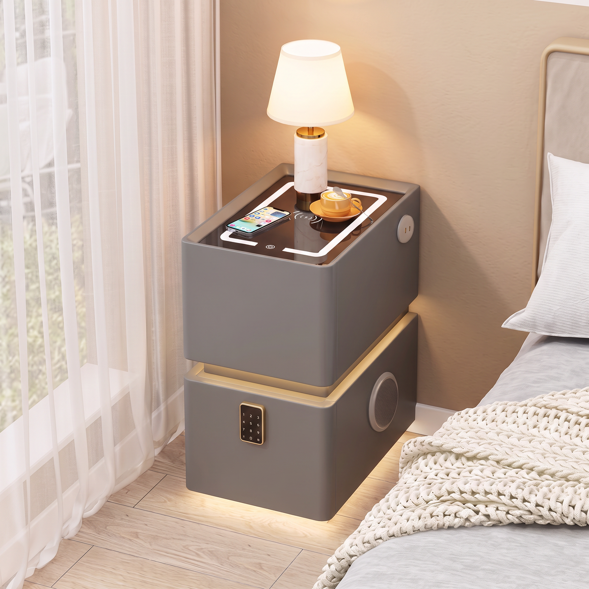 Lumo 25 cm Bedside Table
