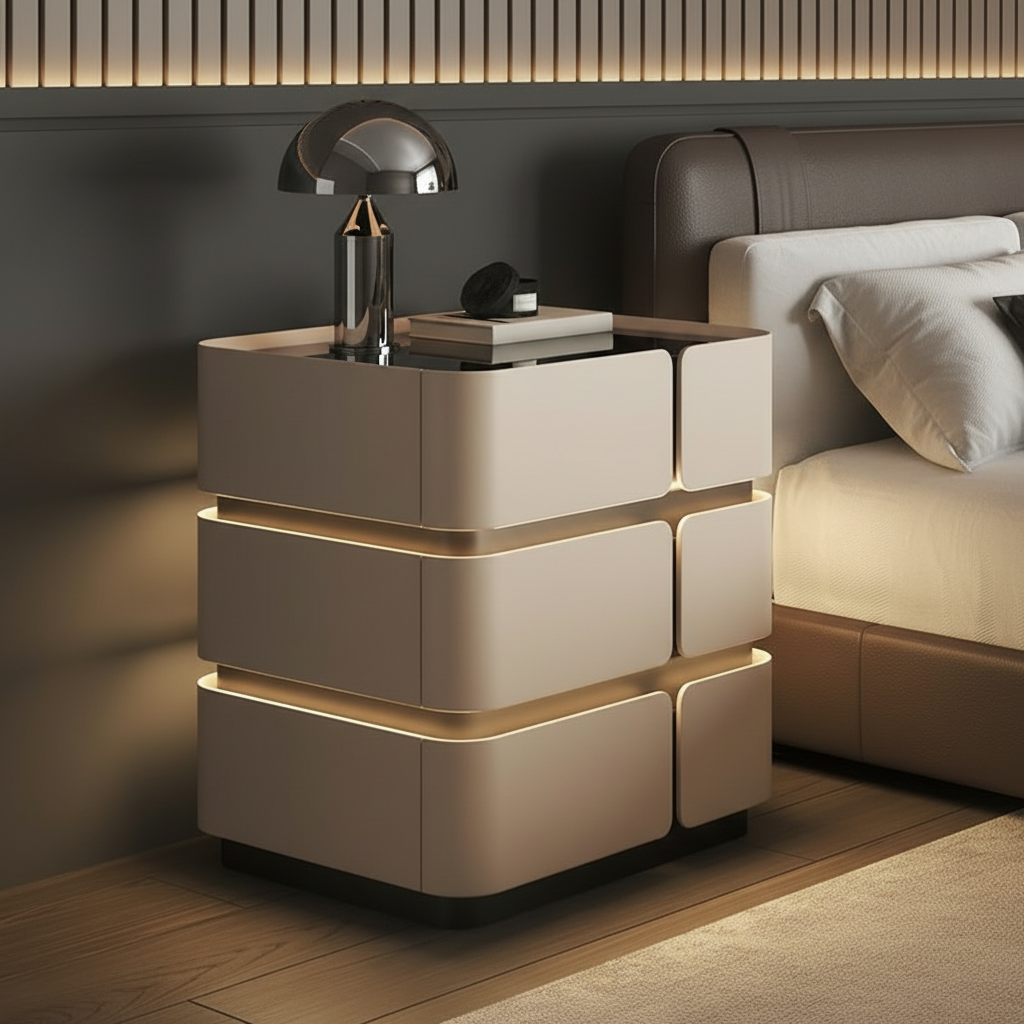 Soft Quad 3 Bedside Table