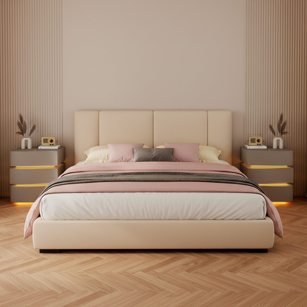 3-Line Bedside Table