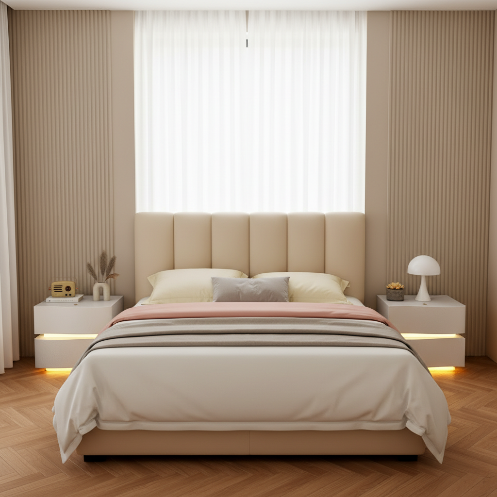 2-Line Bedside Table