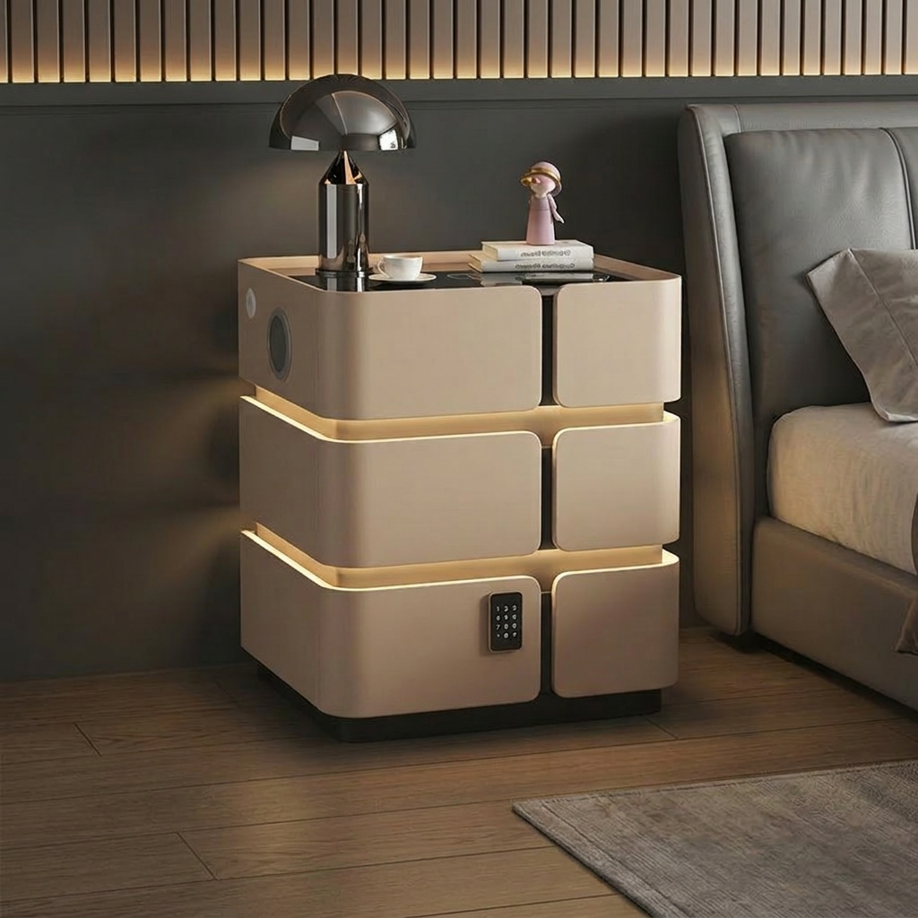 Soft Quad 3 Bedside Table