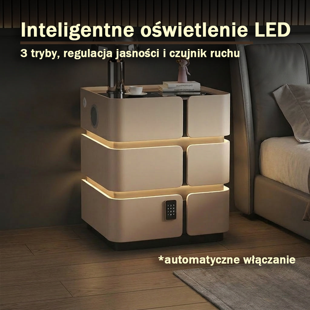 Soft Quad 3 Bedside Table